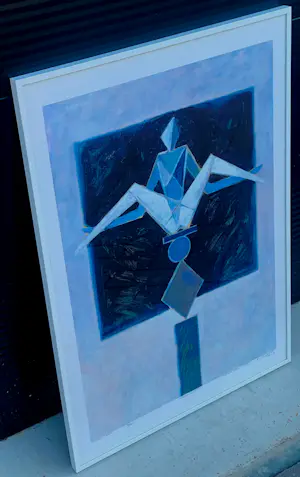 Eric Claus - Ingelijste cristal druk: Arlecchino(Commedia dell 'arte) - 1999 kopen? Bied vanaf 75!