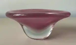 Cenedese - Roze en witte Geode glazen schaaltje verkocht voor € 25!