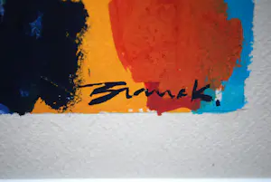 Willem Brauck - "Bal Masqué" - abstracte gouache - zuurvrij ingelijst kopen? Bied vanaf 120!