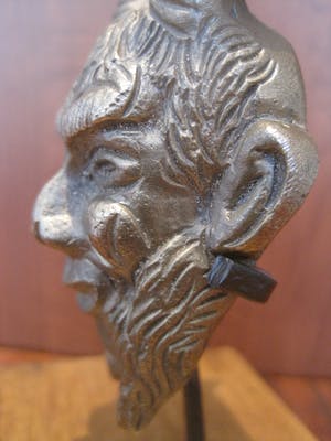Brons (Onbekend) - Bronzen sater kop. kopen? Bied vanaf 35!