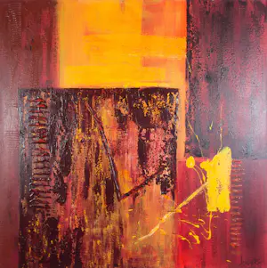 Ria Jeuris - Acryl op doek, De kleur van mijn verf wordt alsmaar lichter (Groot) kopen? Bied vanaf 100!