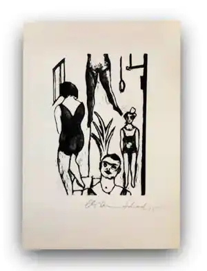 Christian Schad - Varieteprobe verkocht voor € 50!
