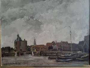 Hendrik Cornelis Kranenburg - Havengezicht Enkhuizen kopen? Bied vanaf 165!