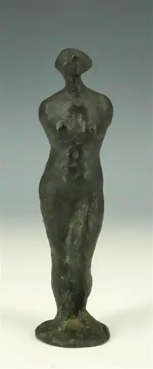 Ed van Teeseling - Bronzen beeld: staand naakt kopen? Bied vanaf 250!