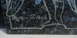 Aat Veldhoen - Granieten sculptuur: "Leda & de Zwaan - 1988 kopen? Bied vanaf 499!