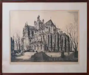 Hendrik de Laat - mooie scherpe ETS - Basiliek Sint-Jan Den Bosch - GROOT - 25672 verkocht voor € 135!
