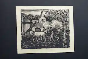 Jo Bezaan - LANDSCHAP BIJ GARDEREN verkocht voor € 70!
