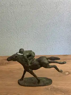 Siem Wardenaar - Jockey op renpaard verkocht voor € 180!
