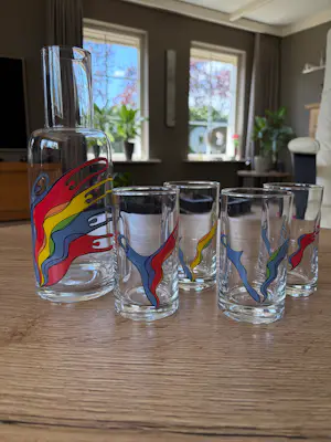 Corry Ammerlaan - Waterkaraf met glazen kopen? Bied vanaf 120!