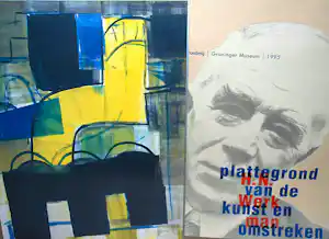 Hendrik Werkman - Metro (ingelijst) & zeer grote kalender verkocht voor € 100!