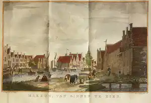 Isaac Tirion - Makkum Tirion Oude Gravure 1755 verkocht voor € 30!