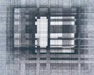 Paul van Gils - Geometrisch abstracte compositie, ets kopen? Bied vanaf 60!