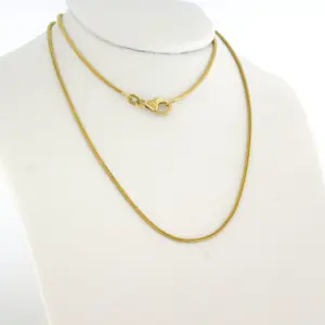 14k geelgouden slangen collier - 4.9 gram - 50 cm lang kopen? Bied vanaf 440!