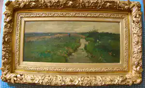 Jacob Ritsema - Landschap Kortenhoef, een grijze dag verkocht voor € 541!