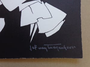 Jef van Tuerenhout - KONINGIN / ZW-W ZEEFDRUK / 65x50cm / SIG kopen? Bied vanaf 70!