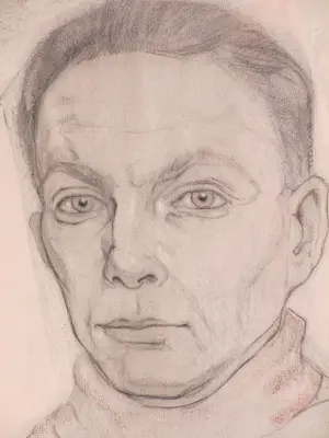 Harmen Meurs - Zelfportret - Tekening kopen? Bied vanaf 125!