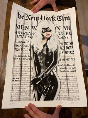 Benjamin Spark - NY Times Catwoman Original Print NEW kopen? Bied vanaf 200!