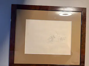 Walt Disney - Originele Disney Animatie-tekening (1933) Mickey & Pluto Met COA Phil Sears! kopen? Bied vanaf 300!