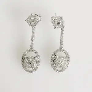 Diamanten set - Halsketting en oorbellen kopen? Bied vanaf 6000!