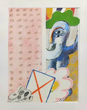 Horst Antes - Strip Teeth, complete uitgave met 7 pochoirs + gesigneerde aquarel kopen? Bied vanaf 695!