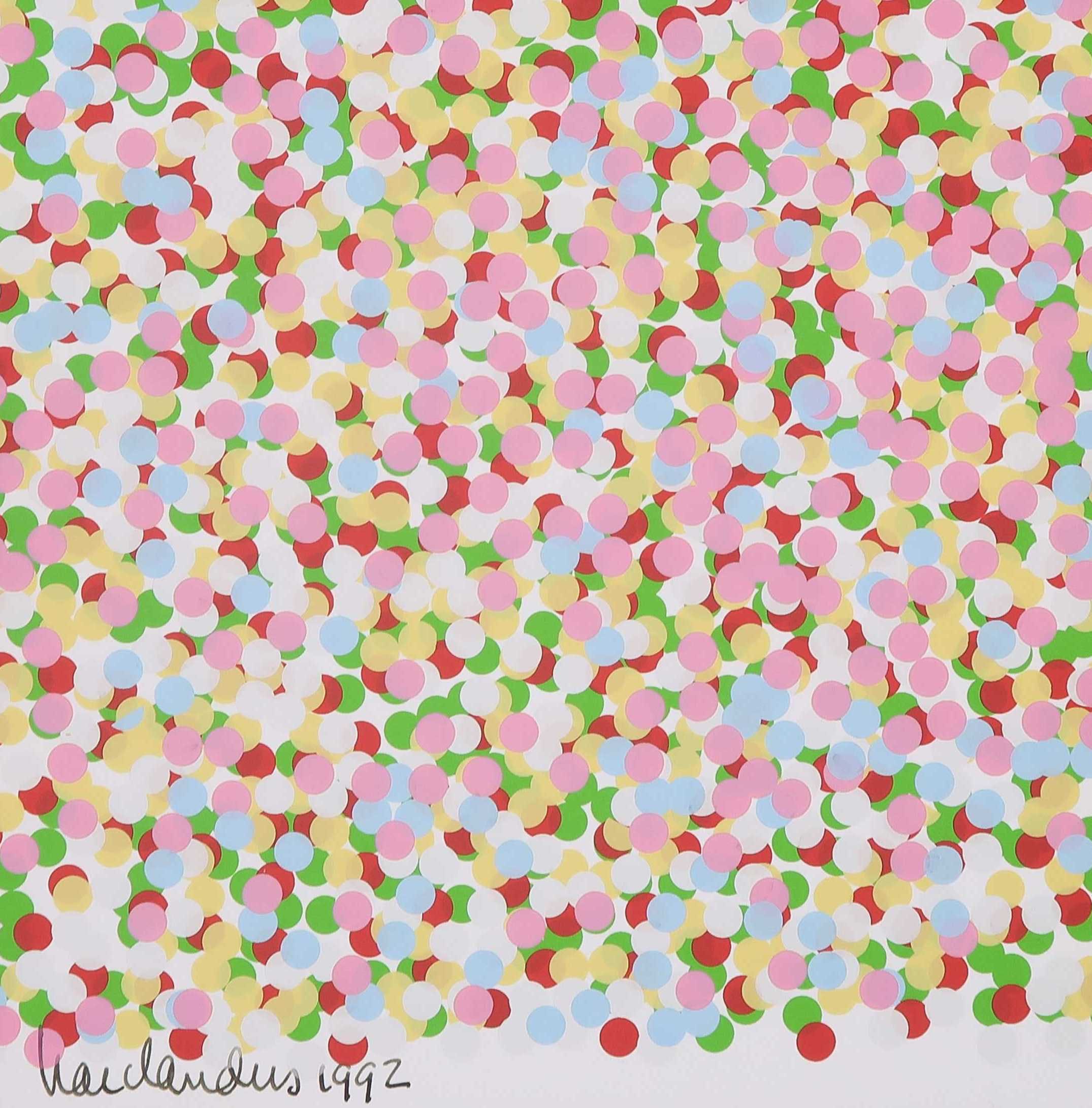 Har Sanders - Zeefdruk, Confetti verkocht voor € 46!