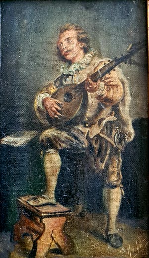 Niet of onleesbaar gesigneerd - Muzikant kopen? Bied vanaf 1!
