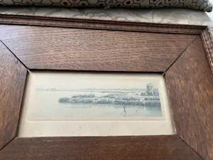 Dirk Harting - Waterkant, gesigneerde ets, circa 1935 kopen? Bied vanaf 35!