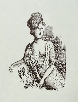 August Wilhelm Dressler - Frau mit Beehive, Lithographie 1967 kopen? Bied vanaf 50!