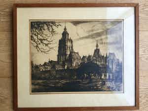 Jan Poortenaar - Sint Walburgiskerk Zutphen verkocht voor € 50!
