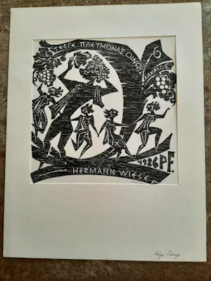 Helga Lange - Houtsnede, Herman Wiesse kopen? Bied vanaf 20!