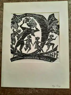 Helga Lange - Houtsnede, Herman Wiesse kopen? Bied vanaf 20!