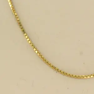 18k geel gouden collier - 42 cm lang kopen? Bied vanaf 260!