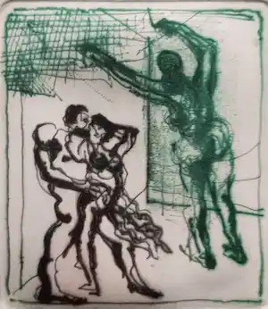 Constant - Happening II –gesigneerde kleuren ets verkocht voor € 375!