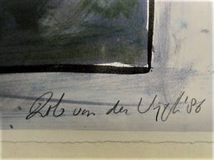 Rob van der Vijgh - Architect en Beeldend Kunstenaar GROTE Litho "le Lit" kopen? Bied vanaf 1!