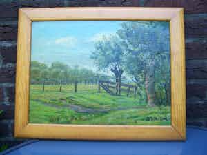 Sam Schellink - Landschap met wilgen verkocht voor € 40!