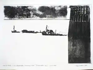 Wim Zwiers - Deltawerken - Ets verkocht voor € 40!