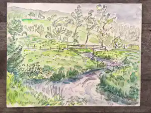 Jan Sluijters (jr.) - Beekje in berglandschap kopen? Bied vanaf 75!
