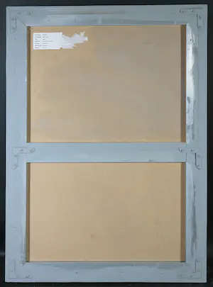Reg Fallah - Mixed media / collage op paneel, Rajkot (Groot formaat) kopen? Bied vanaf 100!