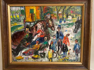 Antoon Kruysen - (1898-1977) - Zigeuner familie bij paarden kopen? Bied vanaf 650!