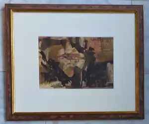 Jan van Heel - Rots formatie- spaans landschap verkocht voor € 275!