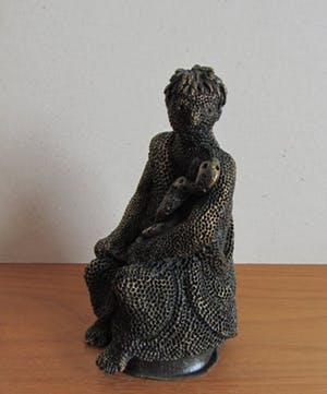 Carolein Smit - Carolein Smit, bronzen beeldje "Asklepios" kopen? Bied vanaf 350!