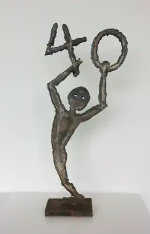 Albrecht Genin - Sculptuur van metaal, Figur 40 kopen? Bied vanaf 150!