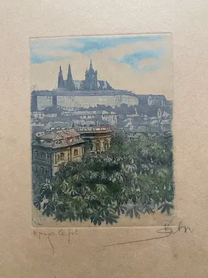 Niet of onleesbaar gesigneerd - Praag, De Burcht 1 kopen? Bied vanaf 1!