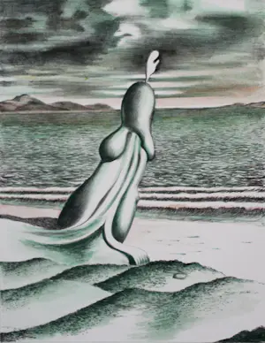 Joop Moesman - Litho: Windkracht 8 - 1984 (kleurenversie!) kopen? Bied vanaf 175!