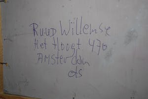 Ruud Willemse - Canto Ostinato - Ruïnekerk Bergen NH - ets/aquarel en potlood, 1988 kopen? Bied vanaf 25!