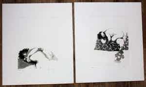 Rob Cox - 2 etsen - grafiek erotiek 1978/1979 verkocht voor € 70!