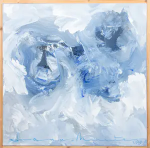 Janus Nuiten - Olieverf op doek, Zonder titel - Ingelijst kopen? Bied vanaf 40!