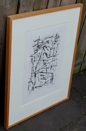 Jan Schoonhoven - Ingelijste tekening - 1990 (nette lijst!) kopen? Bied vanaf 2500!