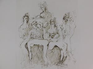 Leonor Fini - Croquis: Diner kopen? Bied vanaf 30!