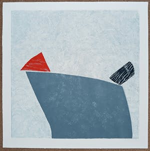 Wil Klaassen - Abstracte compositie, zeefdruk kopen? Bied vanaf 30!